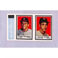 1962 Topps Baseball Stamp Panel Pearson/javier