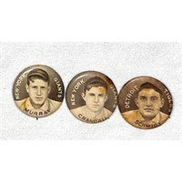 Three 1910 Sweet Caporal Pins
