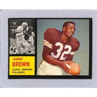 1962 Topps Jimmy Brown Crease Free
