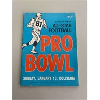 1963 Nfl Pro Bowl Program In Nice Condition