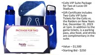Colts VIP Suite Package For 2 at Lucas Oil Stadium