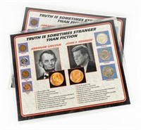 Coin 2 Coin Sets of Lincoln & Kennedy Similarities