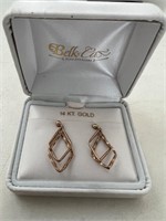 14k gold earrings vintage