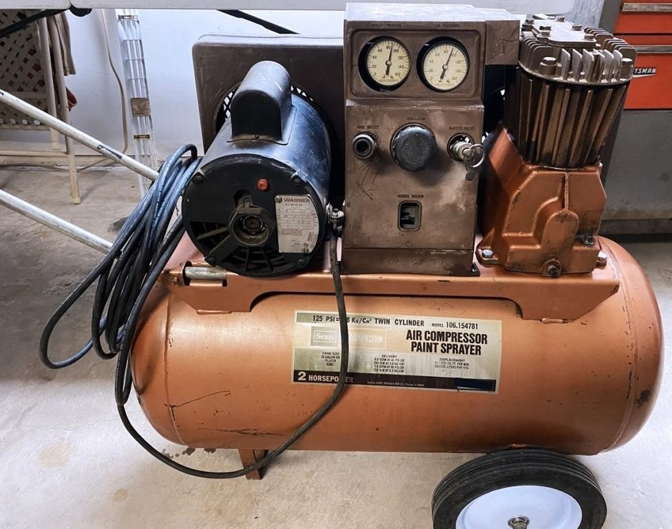 Craftsman Air Compressor Paint Sprayer  Live and Online Auctions on