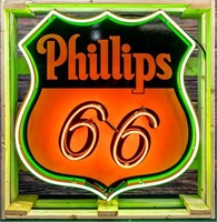 Phillips 66 Neon Sign In Crate