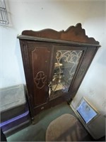 Vintage Cabinet w/Glass Door & Drawer