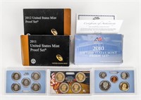 Coin 2010-2012 US Mint Proof Sets(3)