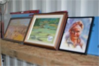 3 framed Oil Paintings