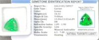 Tsavorite Garnet 10.32 Ct. Trillion Cut Gemstone
