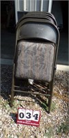 Lot of 8 Folding Chairs