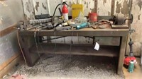 Work bench with contents