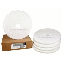 3M Buffing and Cleaning Pad: White, 20 in