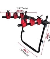 Bike Rack for Car Trunk Mount 3 Bicycle Carrier