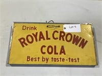 Antique Royal Crown Cola Tin Cooler Lid