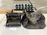 Antique Underwood Typerwriter with Cover