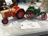 Lot of 2 Vintage Toy Tractors