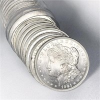 1921 20 Morgan Silver Dollars BU