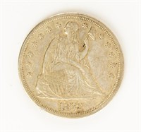Coin Rare & Scarce 1872-S Liberty Seated Dollar-AU