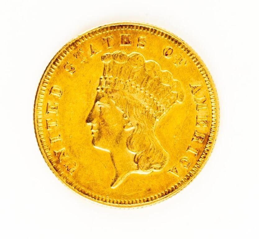 Coin Rare 1874 $3 Gold Indian Princess Choice