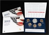 Coin 2 Sets 2012 & 2015 Unc Dollar Sets