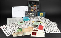 Coin Sheets of Wheat, Indian, Steel, Queen Stamps+