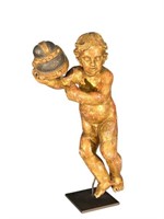 18 C. STYLE  CARVED GILT PUTTI