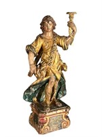 17TH C. CARVED AND GILT TORCHIERE - FRENCH