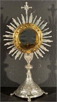 ANTIQUE SILVER & GOLD MONSTRANCE