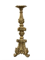 Carved and Gilt Putti Candlestick (47)