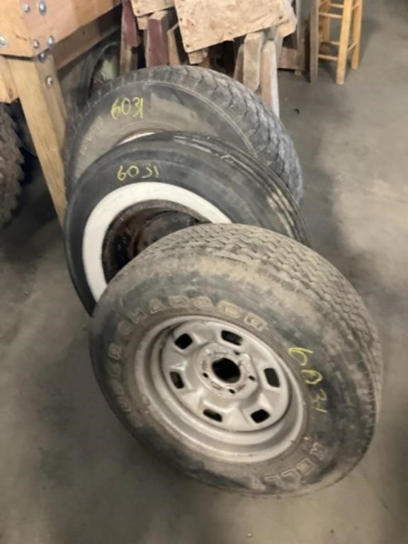 Tires - 3 w/ Rims