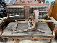 victorian bench and chair