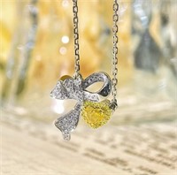 Natural Yellow Diamond 18Kt Gold Necklace