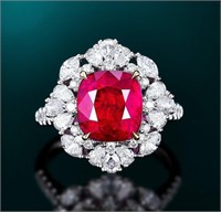 5.1ct Natural Ruby 18Kt Gold Ring