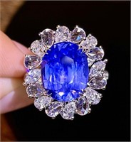 10.6ct Sri Lankan Sapphire 18Kt Gold Ring