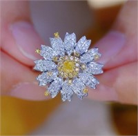 0.7cts Natural Diamond 18Kt Gold Ring