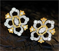Natural Diamond 18Kt Gold Earrings