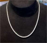 12cts Natural Diamond 18Kt Gold Necklace