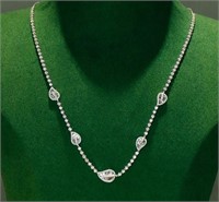 3.2cts Natural Diamond 18Kt Gold Necklace
