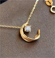 Natural Diamond 18Kt Gold Necklace