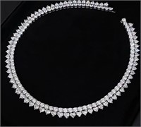 53cts Natural Diamond 18Kt Gold Necklace