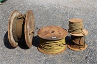 4 Wooden Spools of Rope