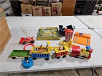 Fisher - Price Circus Train & other old toys
