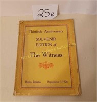Thirteenth Anniv Souvenir Edition Berne Witness