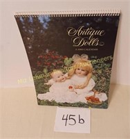Antique Dolls 1989 Collection Calendar