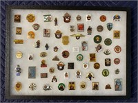 Collector’s Pins in display case