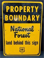 Department of Agriculture Metal Forest Sign