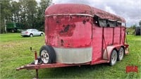 1995 Bergen 14' T/A livestock trailer