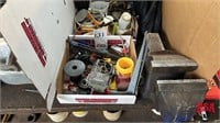 2 – Boxes Of Tape Measures, Nuts, Bolts