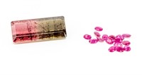 Jewelry Loose Unmounted Ruby & Tourmaline Stones