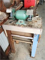 6" Bench Grinder with Wooden Stand